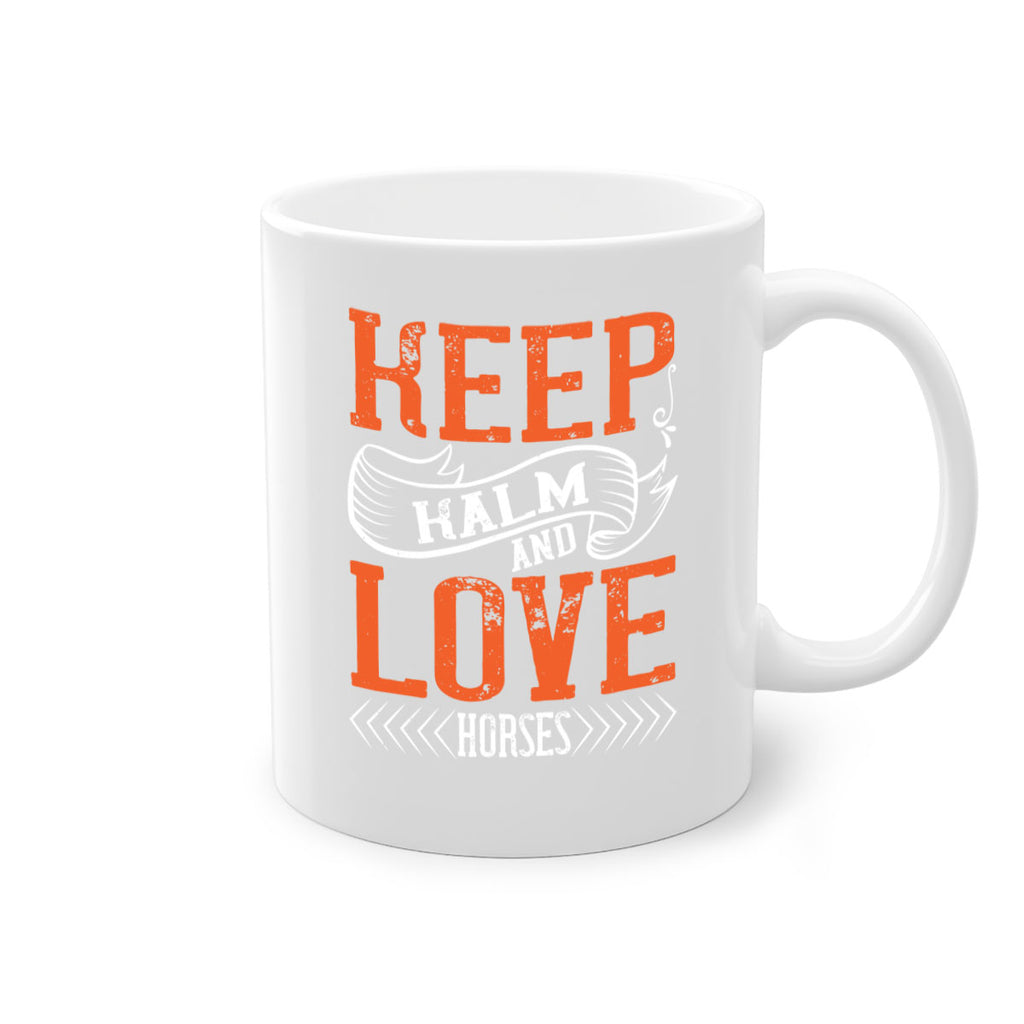 KEEP KALM AND LOVE HORSES Style 30#- horse-Mug / Coffee Cup