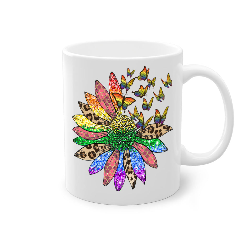 Lgbt Butterfly Sunflower  Png 52#- lgbt-Mug / Coffee Cup