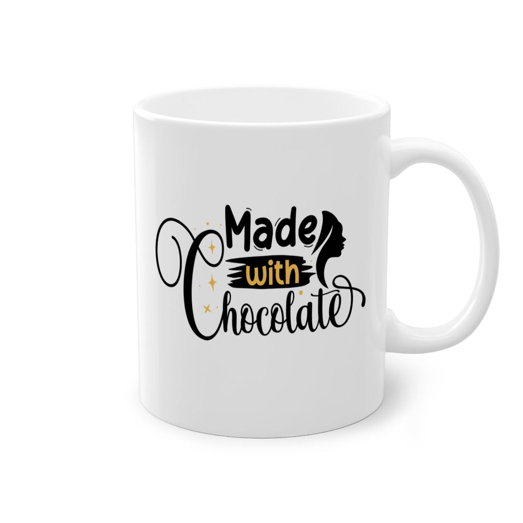 Made with chocolate Style 24#- Black women - Girls-Mug / Coffee Cup