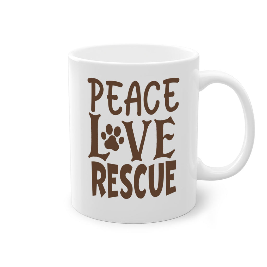 Peace Love Rescue Style 23#- cat-Mug / Coffee Cup