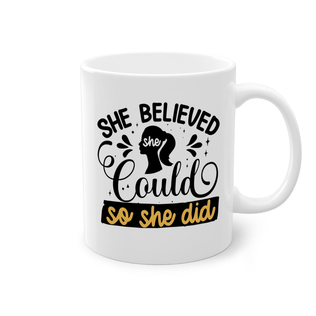 She believed she could she did Style 7#- Black women - Girls-Mug / Coffee Cup