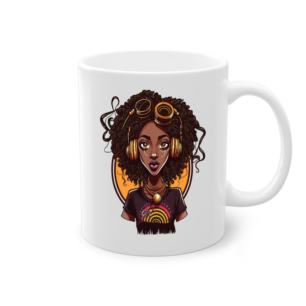 Sparkling Black Girl Design 5#- Black women - Girls-Mug / Coffee Cup