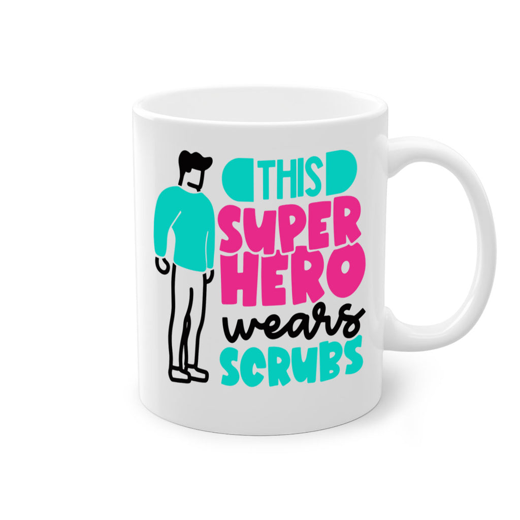 This Superhero Wears Scrubs Style Style 19#- nurse-Mug / Coffee Cup
