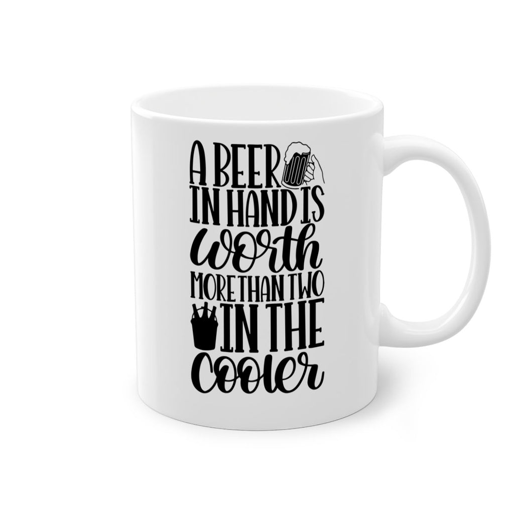 a beer in hand is worth 52#- beer-Mug / Coffee Cup