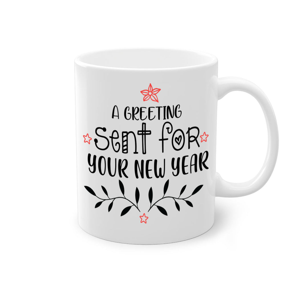 a greeting sent for your new year style 40#- christmas-Mug / Coffee Cup