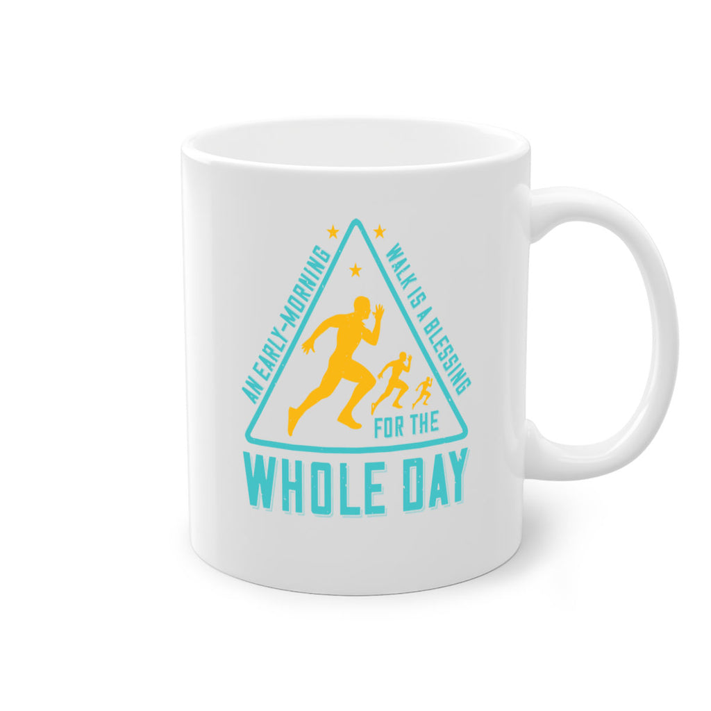 an earlymorning walk is a blessing for the whole day 48#- running-Mug / Coffee Cup