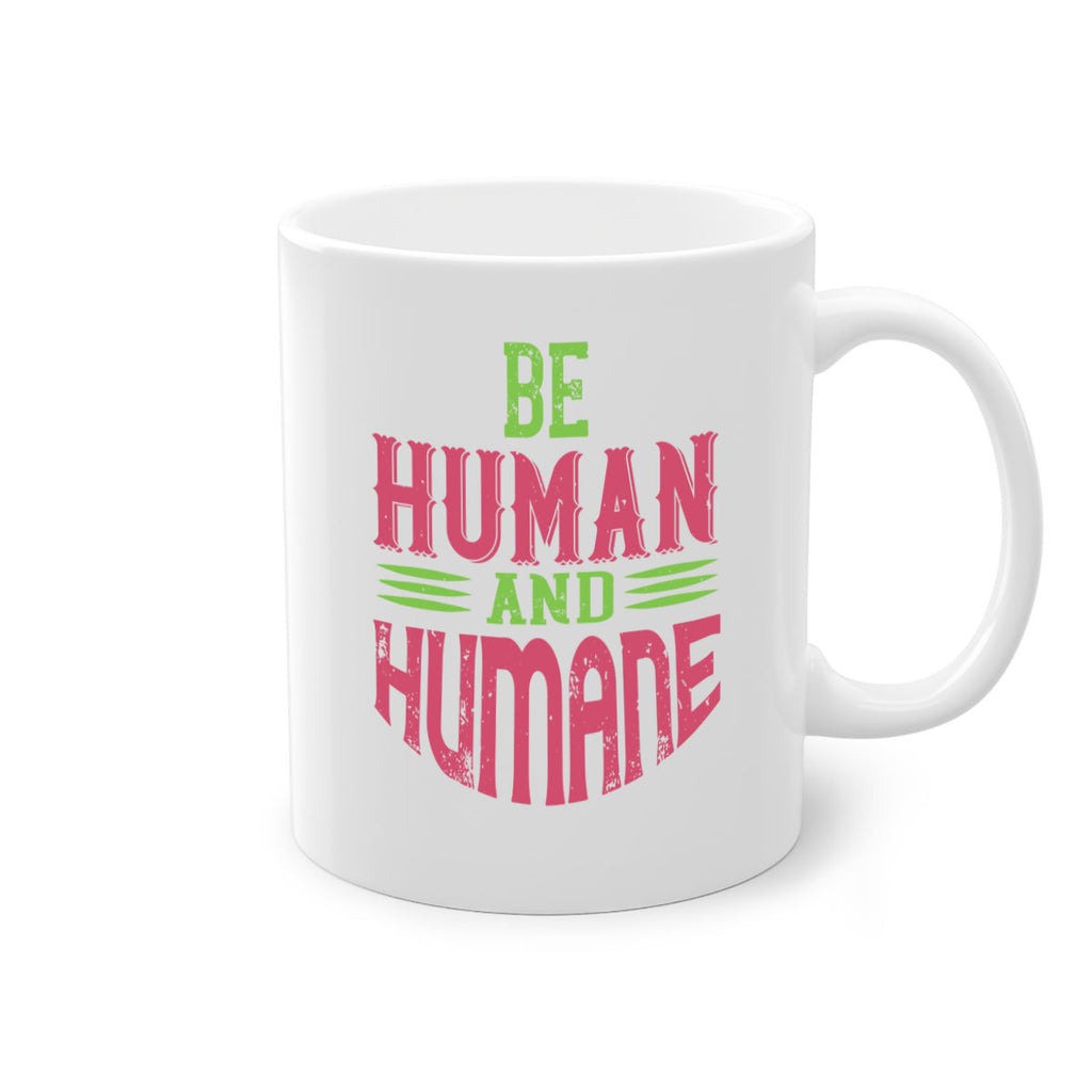 be human and humane 83#- vegan-Mug / Coffee Cup