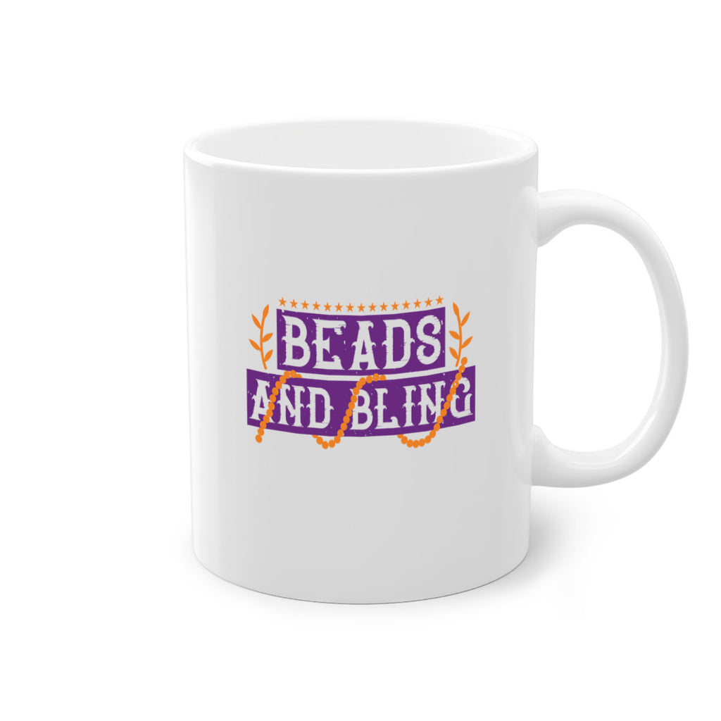 beads and bling 40#- mardi gras-Mug / Coffee Cup