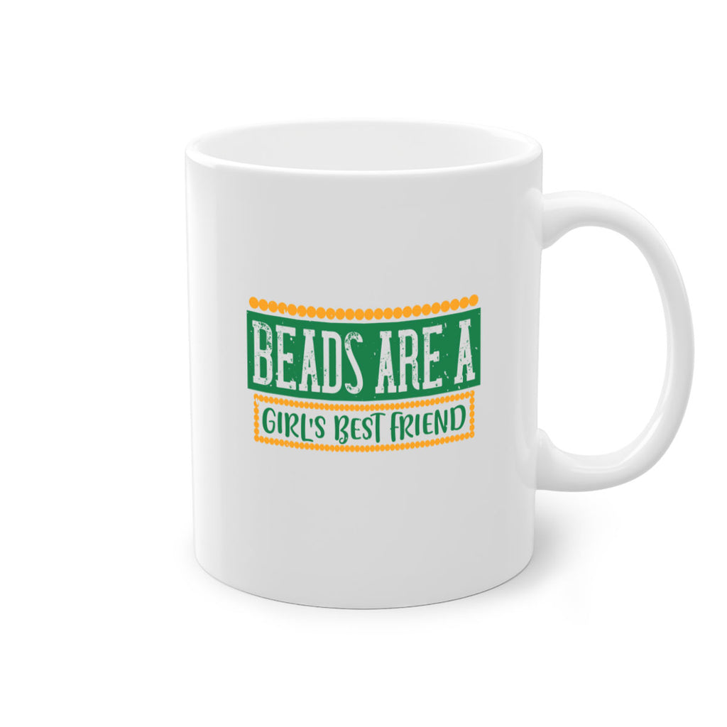 beads are a girls best friend 29#- mardi gras-Mug / Coffee Cup