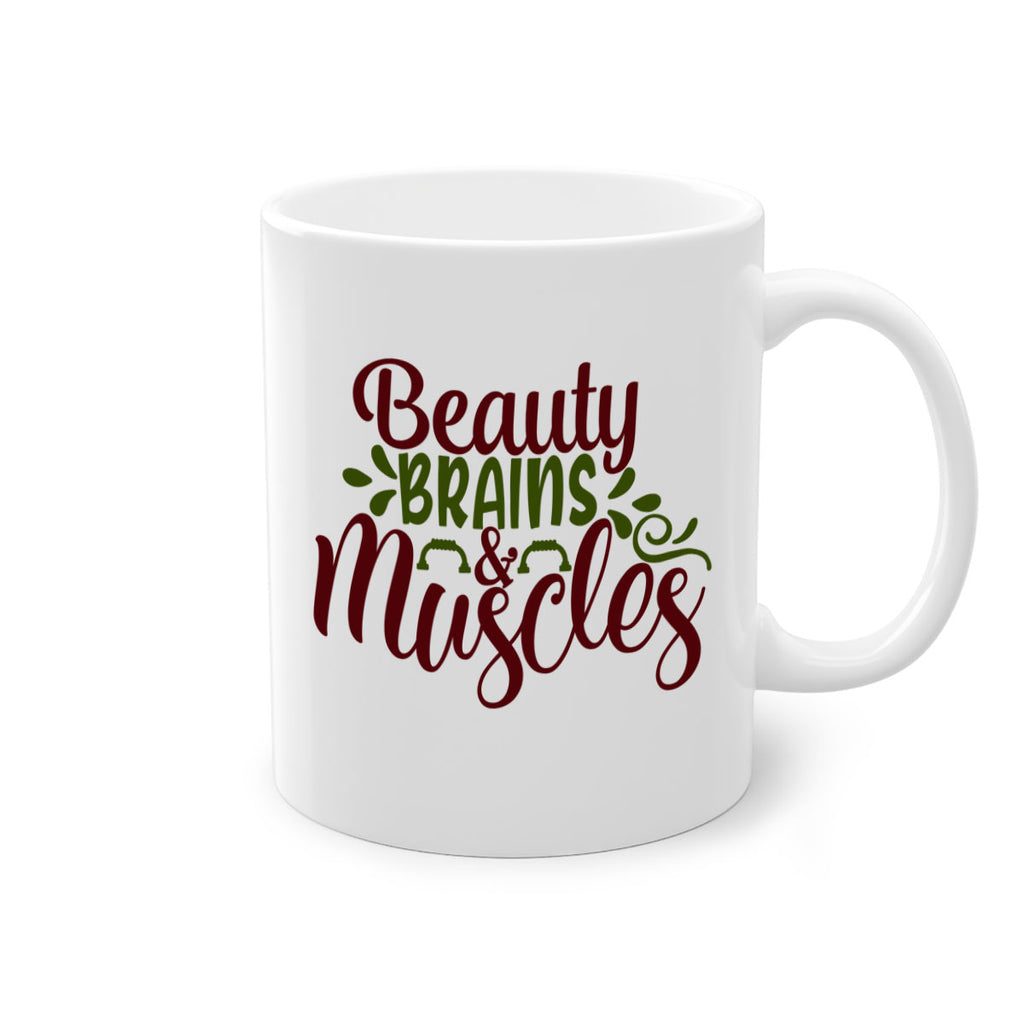 beauty brains muscles 52#- gym-Mug / Coffee Cup