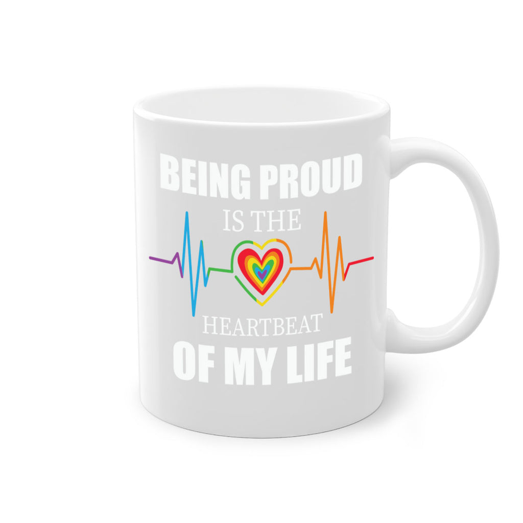 being proud is the heartbeat lgbt 158#- lgbt-Mug / Coffee Cup
