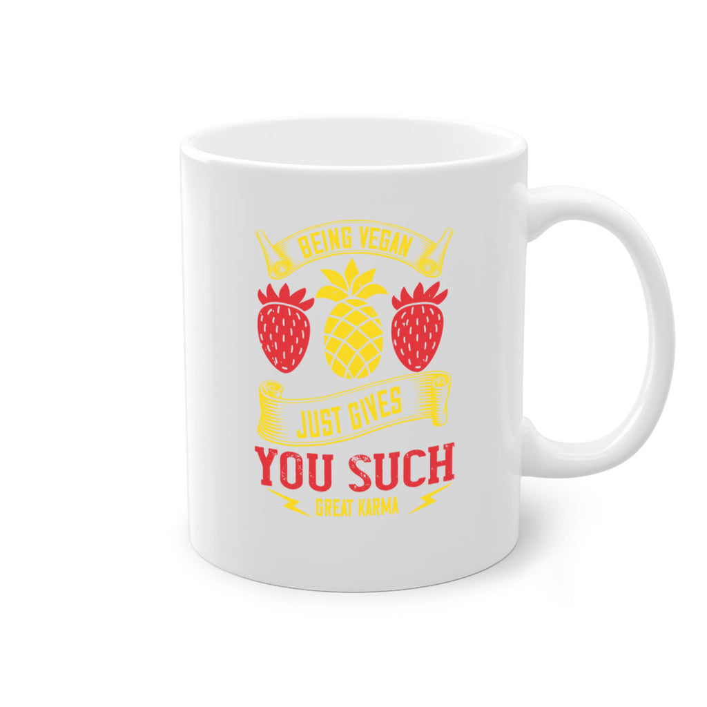 being vegan just gives you such great karma 77#- vegan-Mug / Coffee Cup