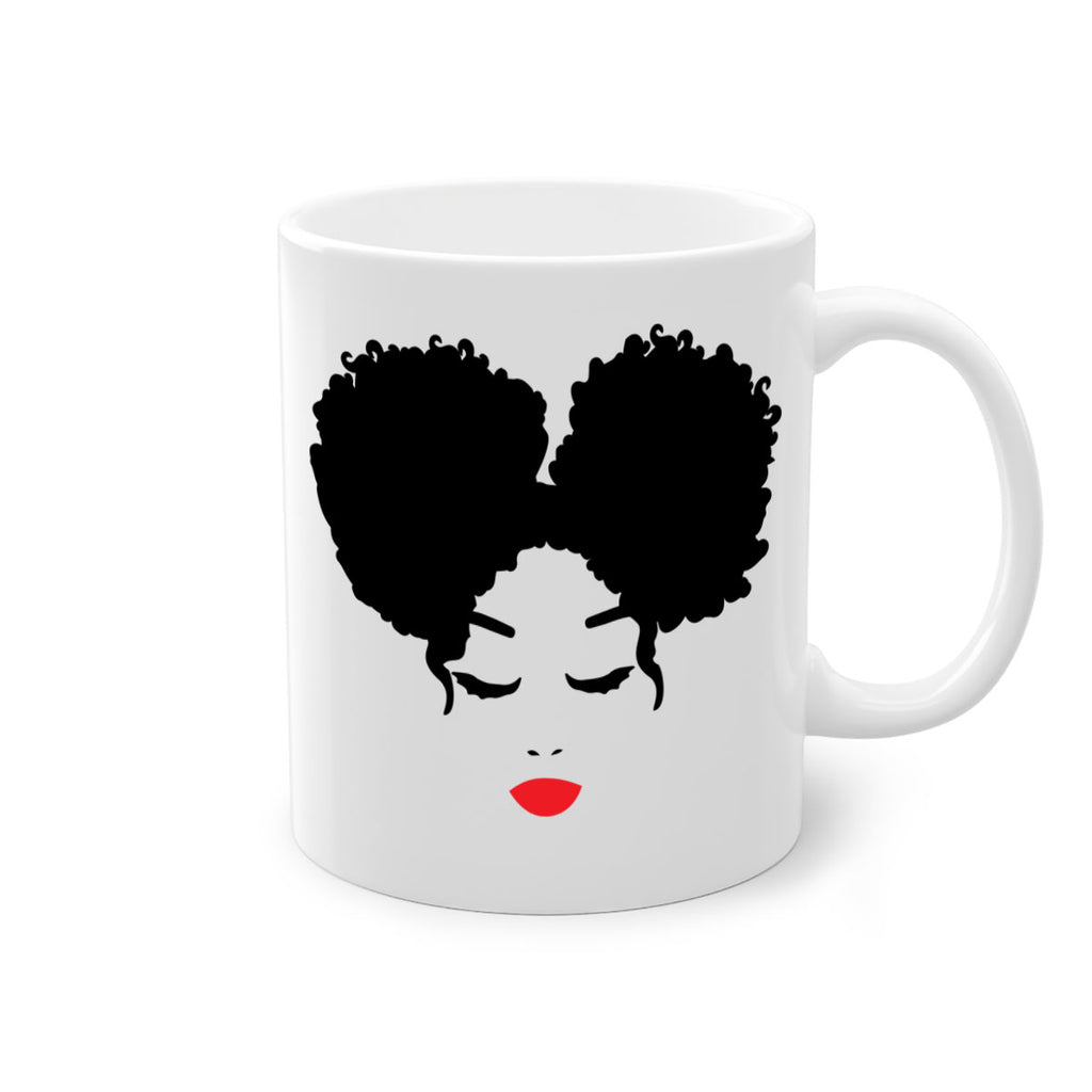 black woman red lips 9#- Black women - Girls-Mug / Coffee Cup