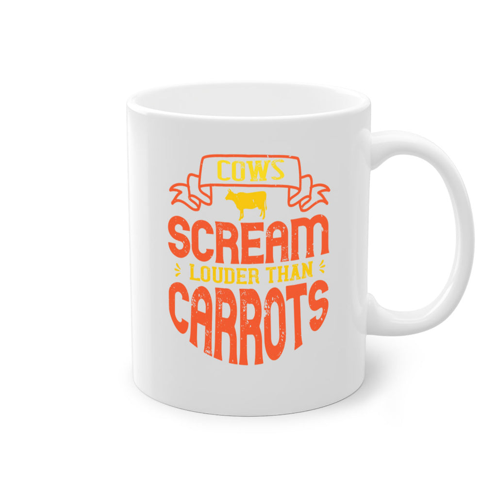 cows scream louder than carrots 71#- vegan-Mug / Coffee Cup
