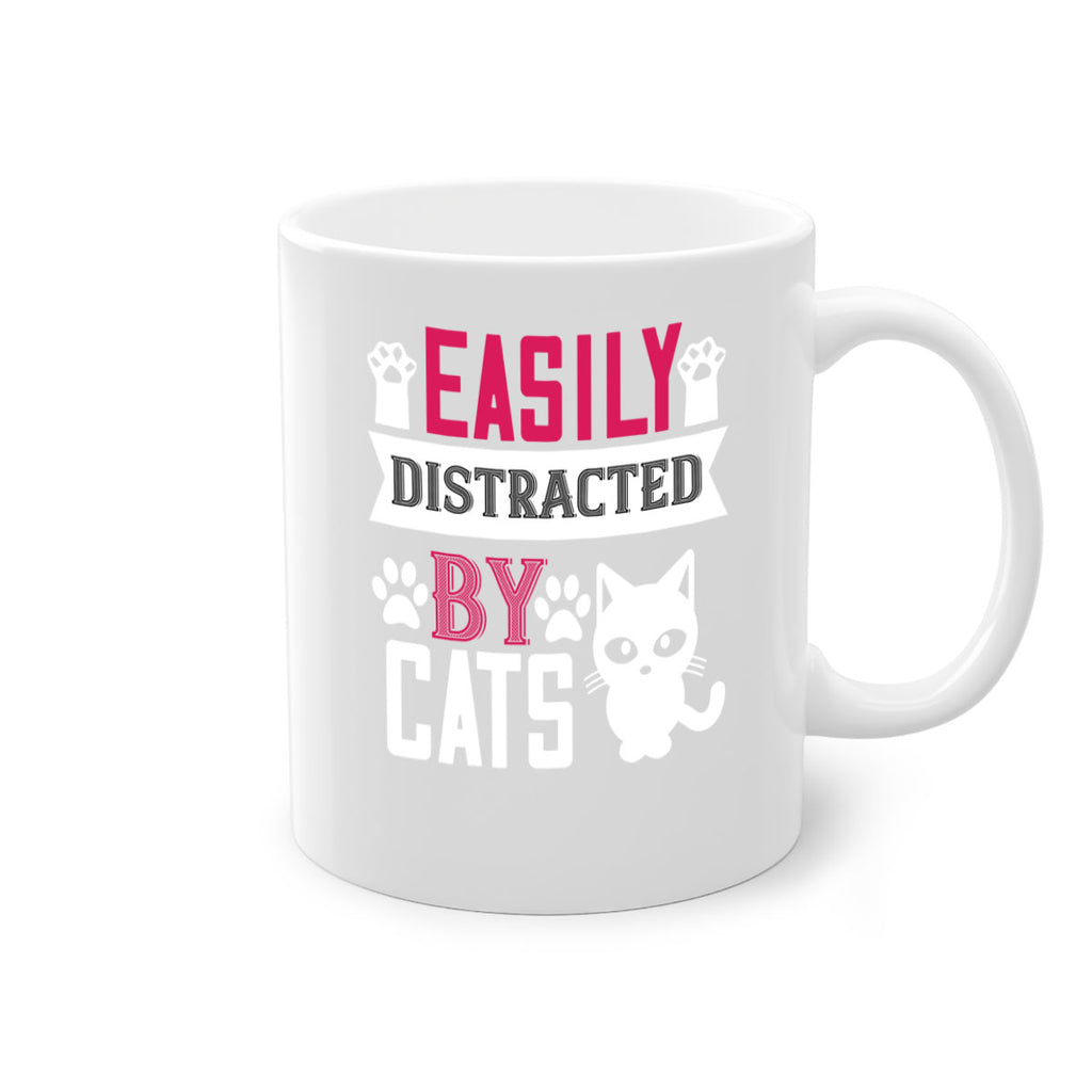 easily distracted by cats Style 47#- cat-Mug / Coffee Cup