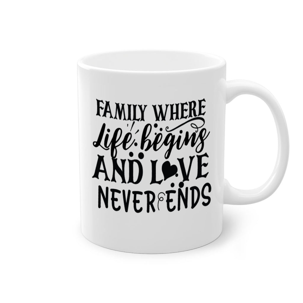 family where life begins and love never ends 33#- Family-Mug / Coffee Cup