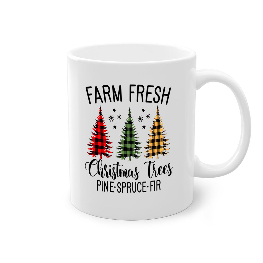 farm fresh christmas trees style 206#- christmas-Mug / Coffee Cup