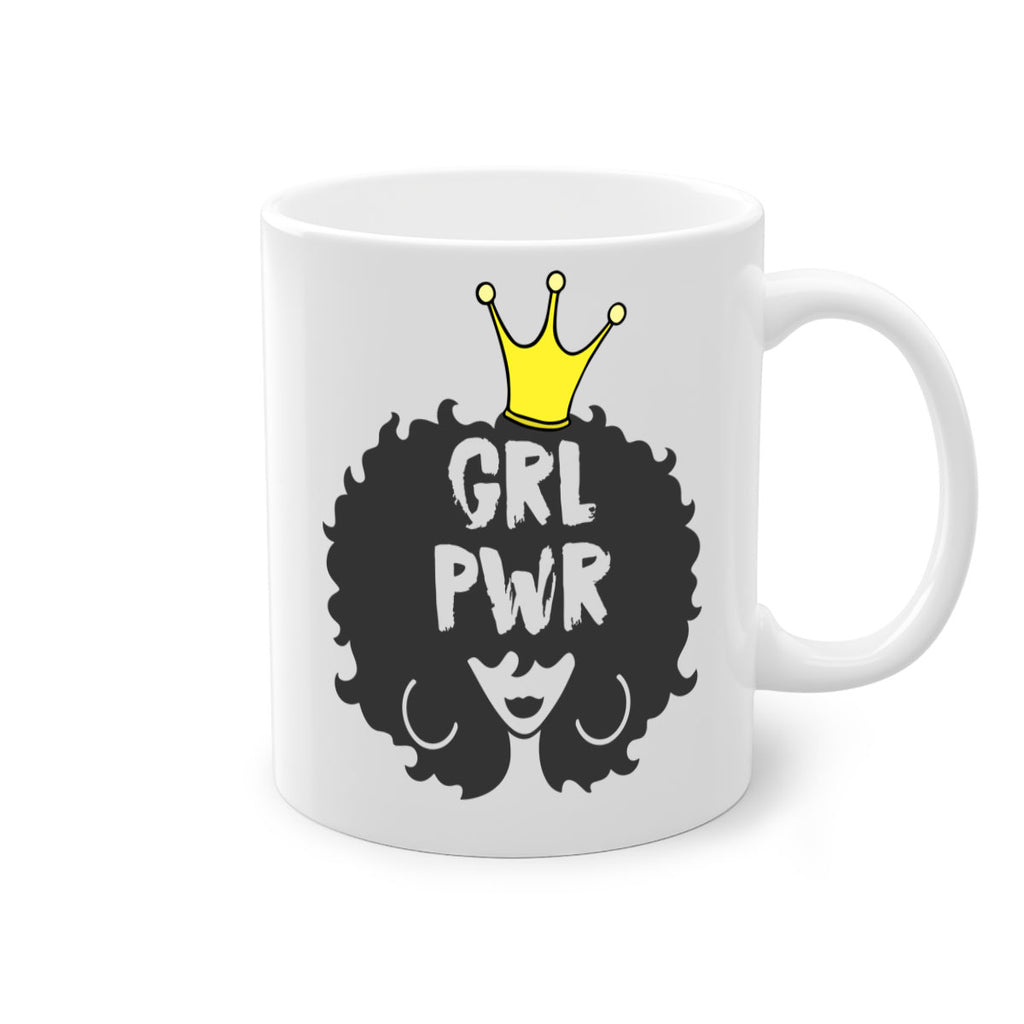 girl power with crown 34#- Black women - Girls-Mug / Coffee Cup