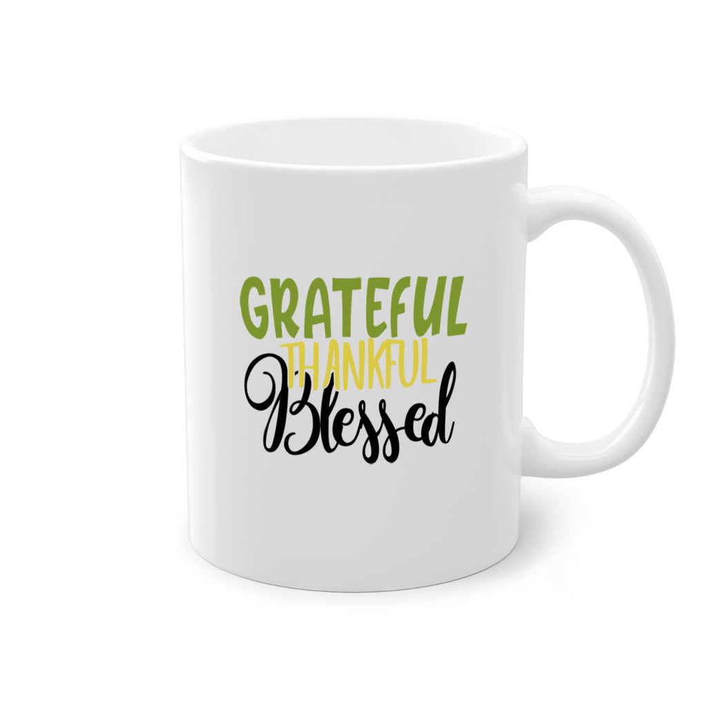 grateful thankful blessed 57#- thanksgiving-Mug / Coffee Cup