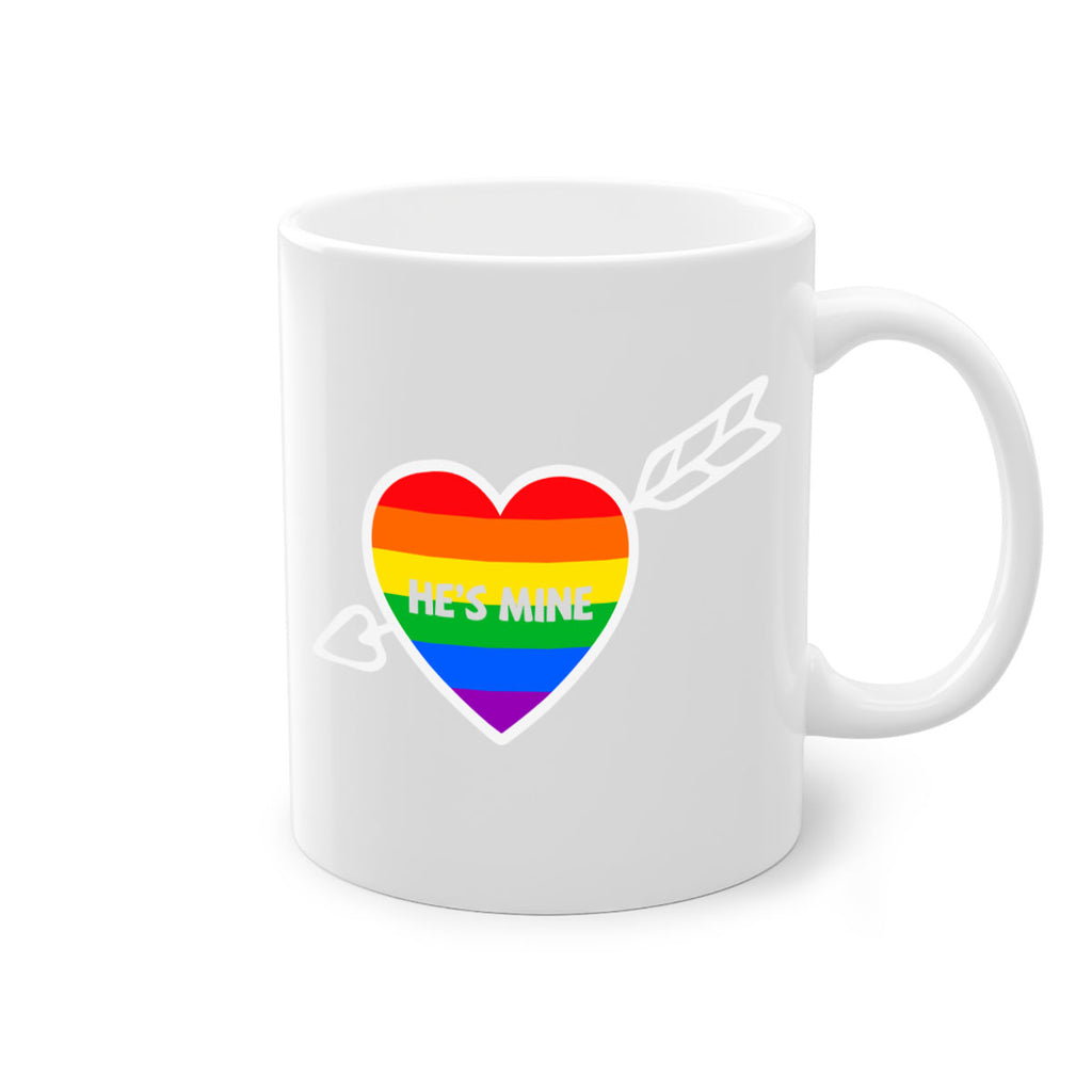 hes mine couple rainbow lgbt lgbt 133#- lgbt-Mug / Coffee Cup