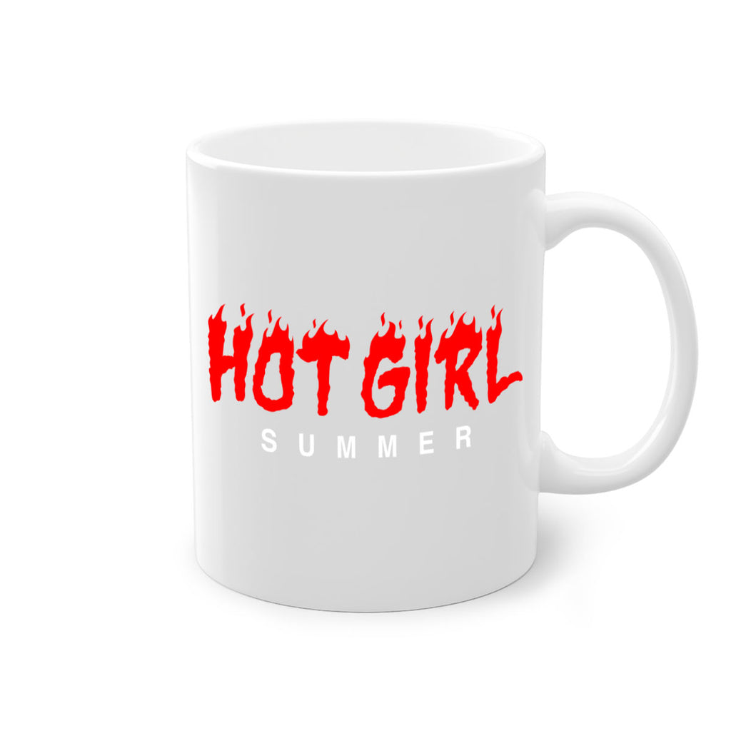 hot girl  summer fire 124#- black words - phrases-Mug / Coffee Cup