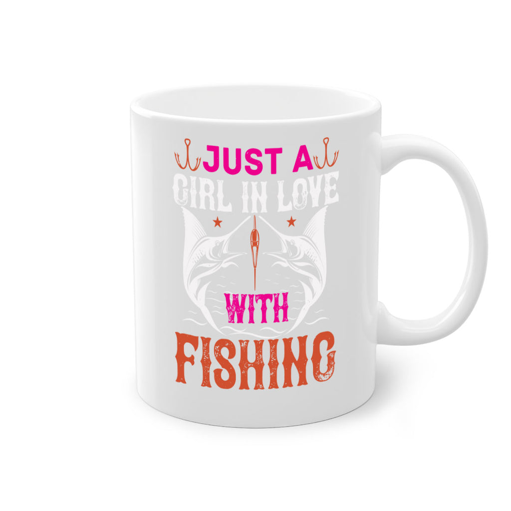 just a girl in love with fishing 73#- fishing-Mug / Coffee Cup