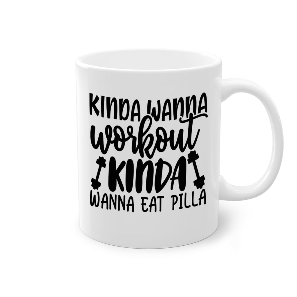 kinda wanna workout kinda wanna eat pilla 37#- gym-Mug / Coffee Cup