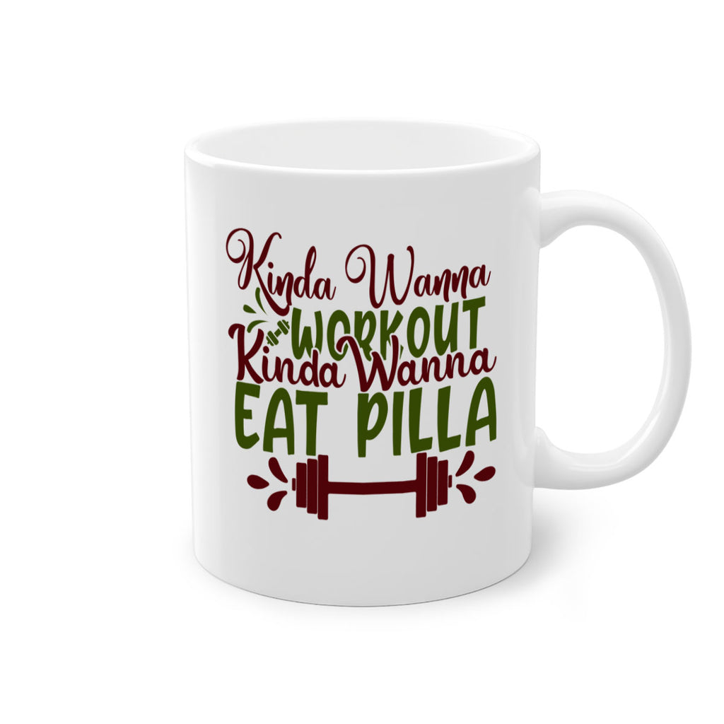 kinda wanna workout kinda wanna eat pilla 38#- gym-Mug / Coffee Cup