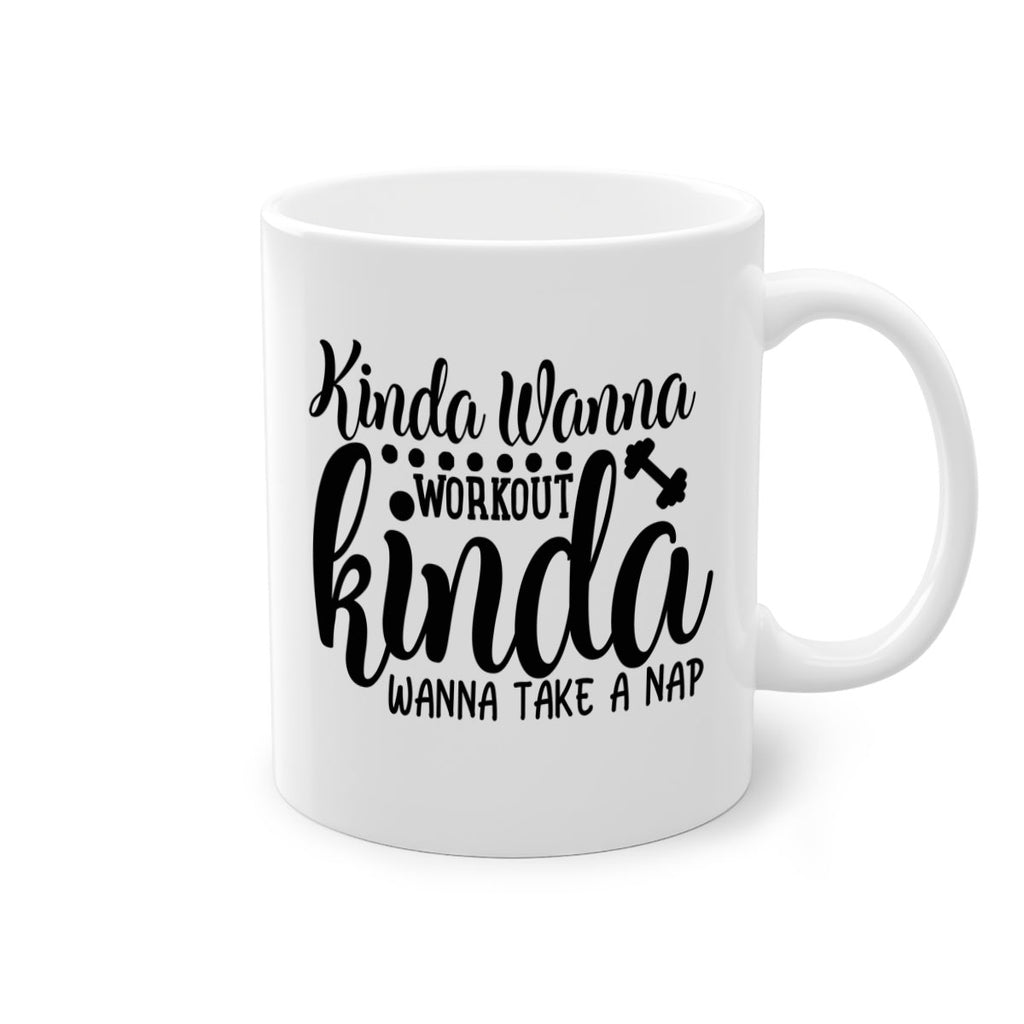 kinda wanna workout kinda wanna take a nap 33#- gym-Mug / Coffee Cup