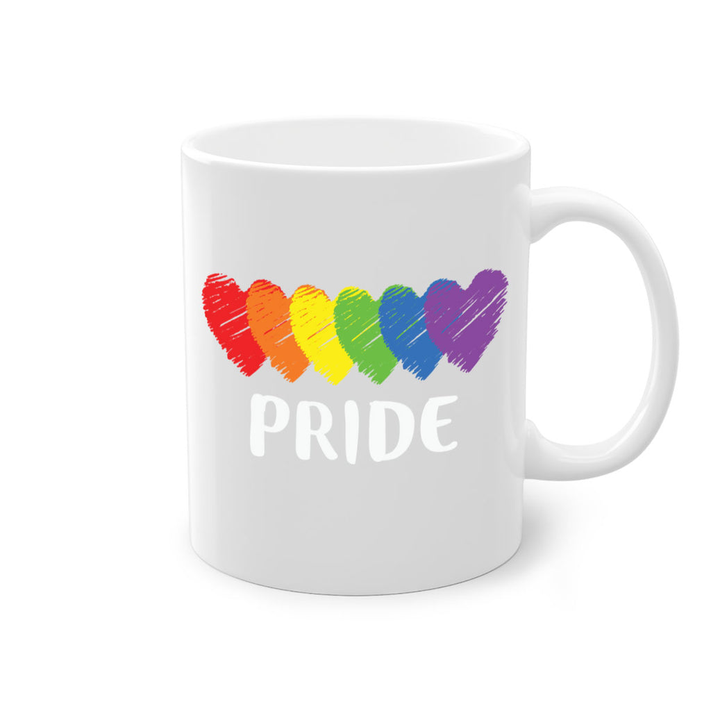 lgbt pride flag rainbow hearts lgbt 99#- lgbt-Mug / Coffee Cup