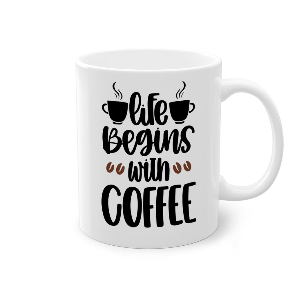 life begins with coffee 77#- coffee-Mug / Coffee Cup