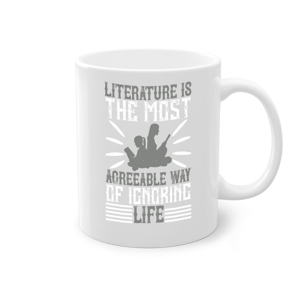 literature is the most agreeable way of ignoring life 61#- Reading - Books-Mug / Coffee Cup