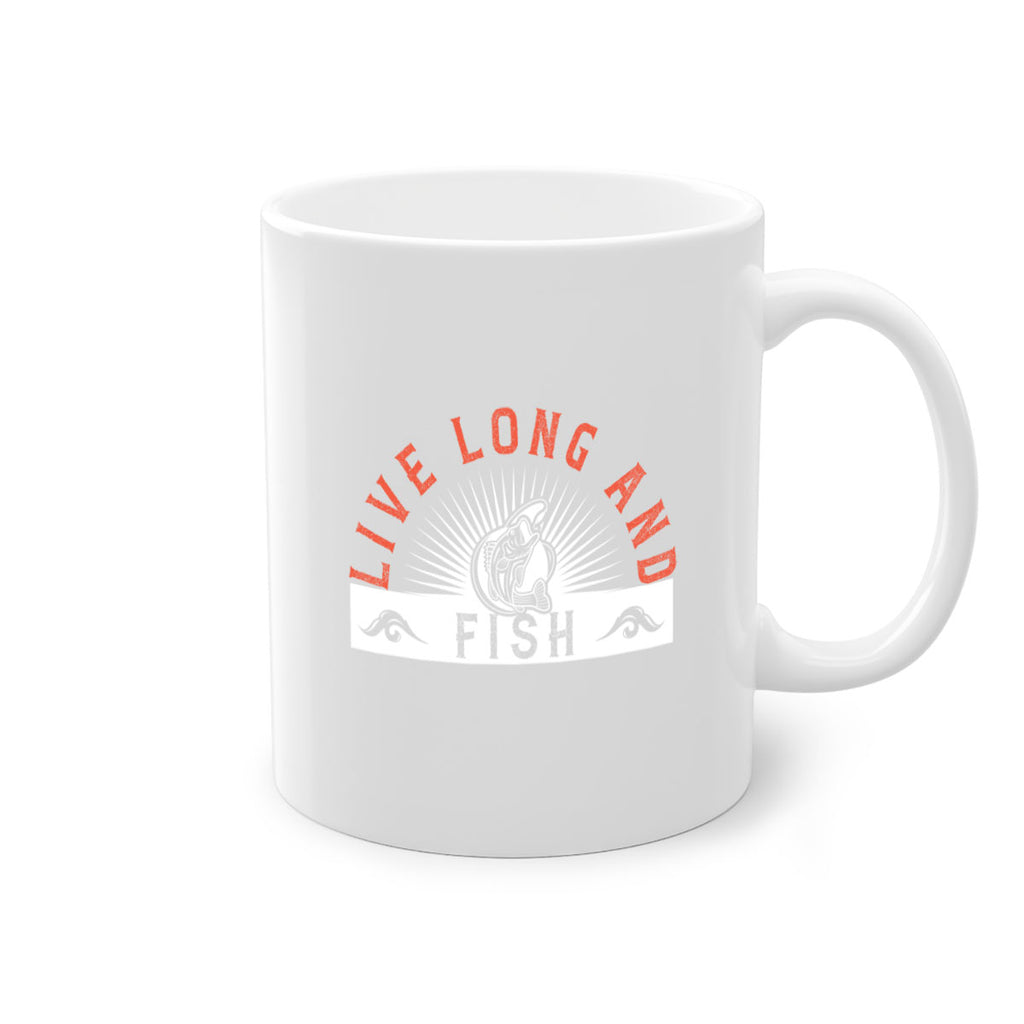 live long and fish 242#- fishing-Mug / Coffee Cup
