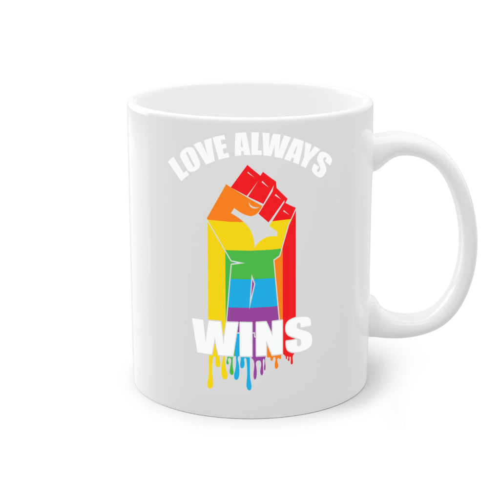 love always wins lgbt fist lgbt 87#- lgbt-Mug / Coffee Cup