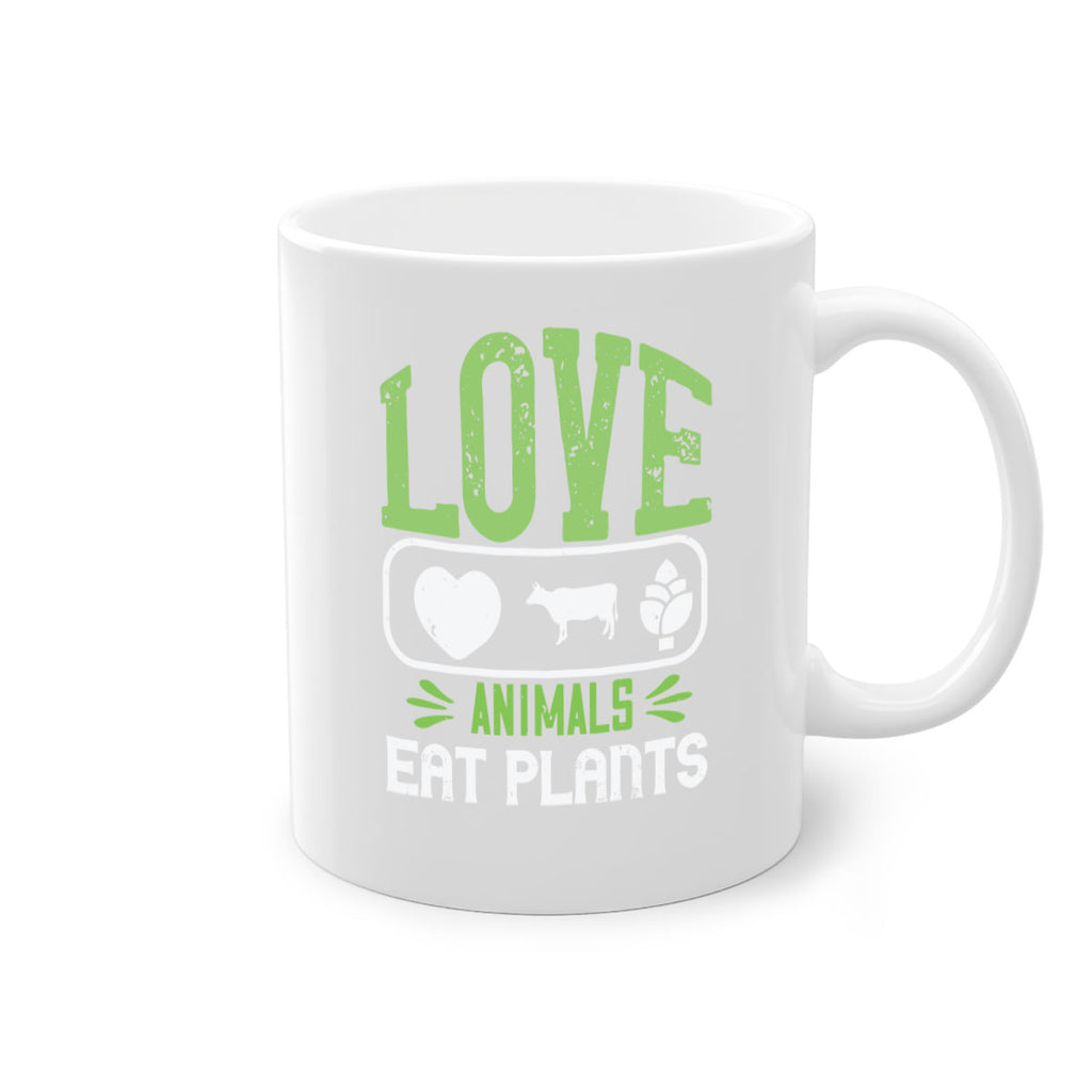 love animals eat plants 33#- vegan-Mug / Coffee Cup