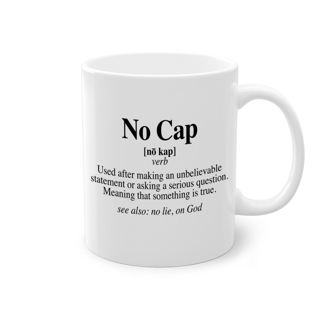 no cap 61#- black words - phrases-Mug / Coffee Cup