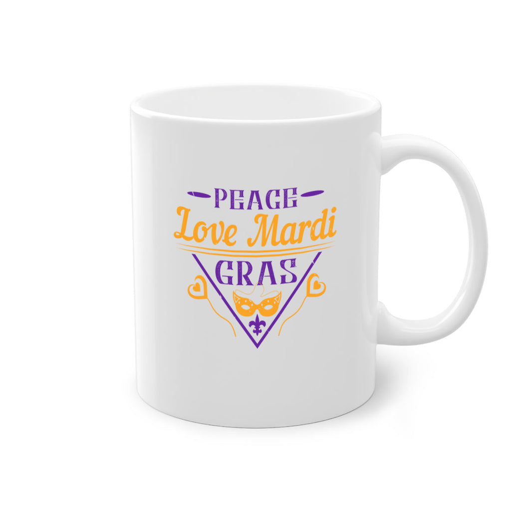 peace love mardi gras 39#- mardi gras-Mug / Coffee Cup