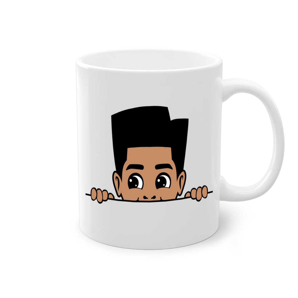 peekaboo boy 18#- Black men - Boys-Mug / Coffee Cup