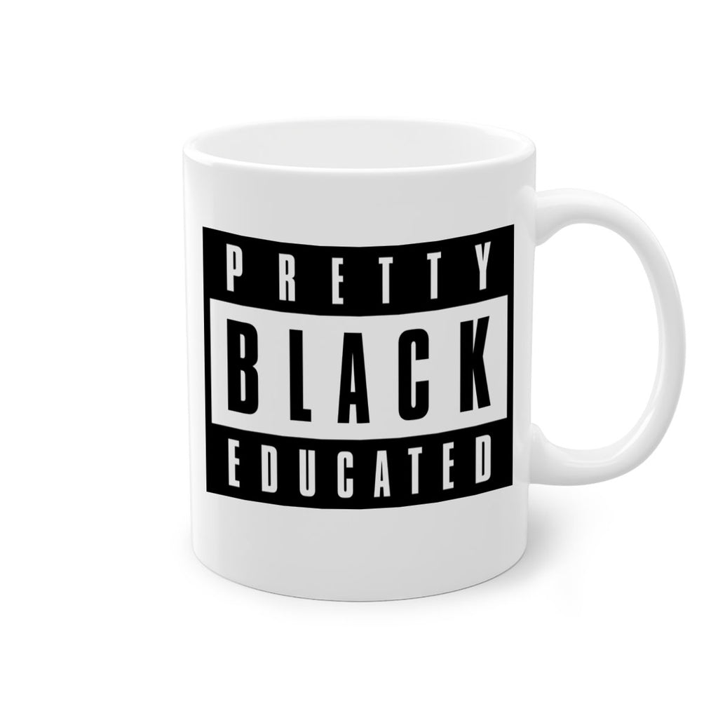 pretty black educated 50#- black words - phrases-Mug / Coffee Cup