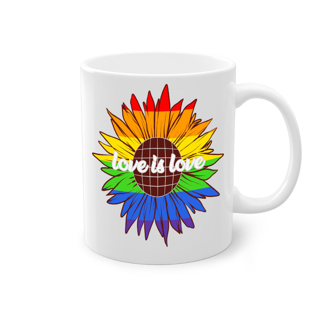 rainbow sunflower love is love 26#- lgbt-Mug / Coffee Cup