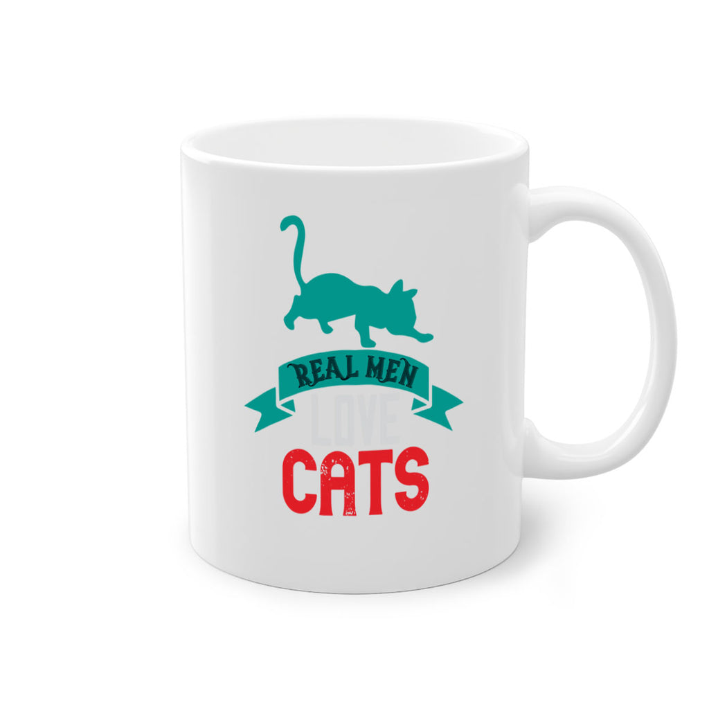 real man love cats o Style 112#- cat-Mug / Coffee Cup