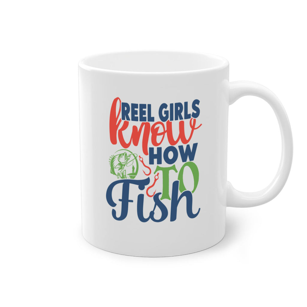 reel girls know how to fish 197#- fishing-Mug / Coffee Cup
