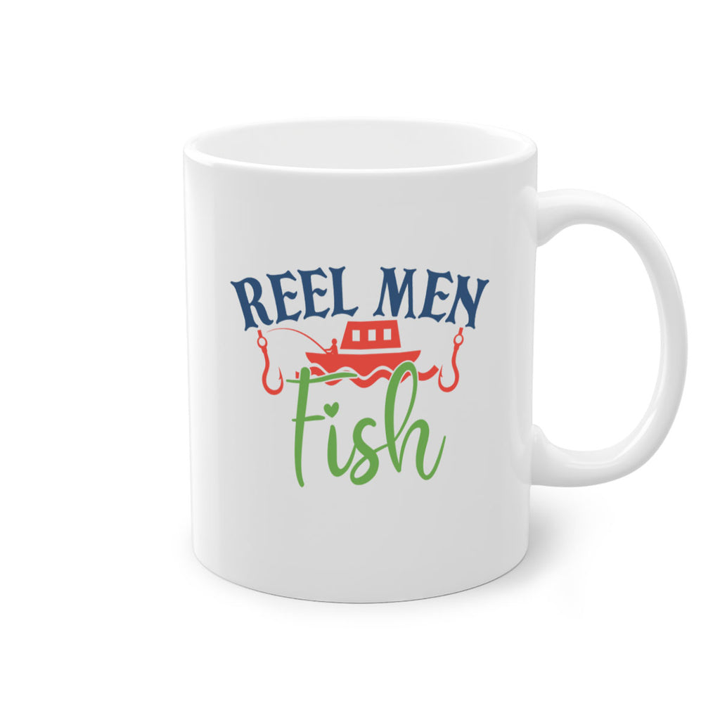 reel men fish 196#- fishing-Mug / Coffee Cup