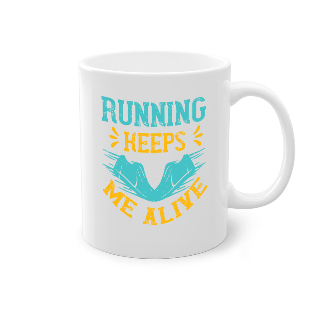 running keeps me alive 19#- running-Mug / Coffee Cup