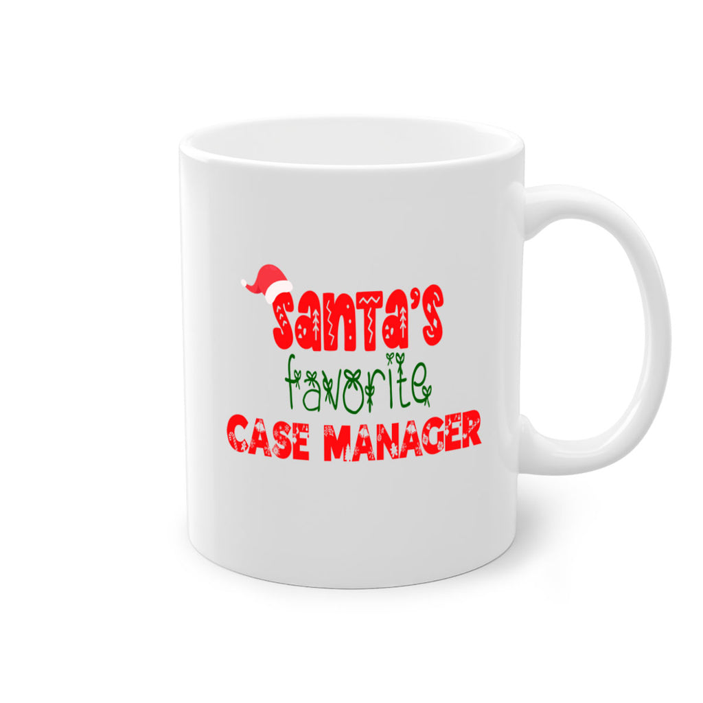 santas favorite case manager style 703#- christmas-Mug / Coffee Cup