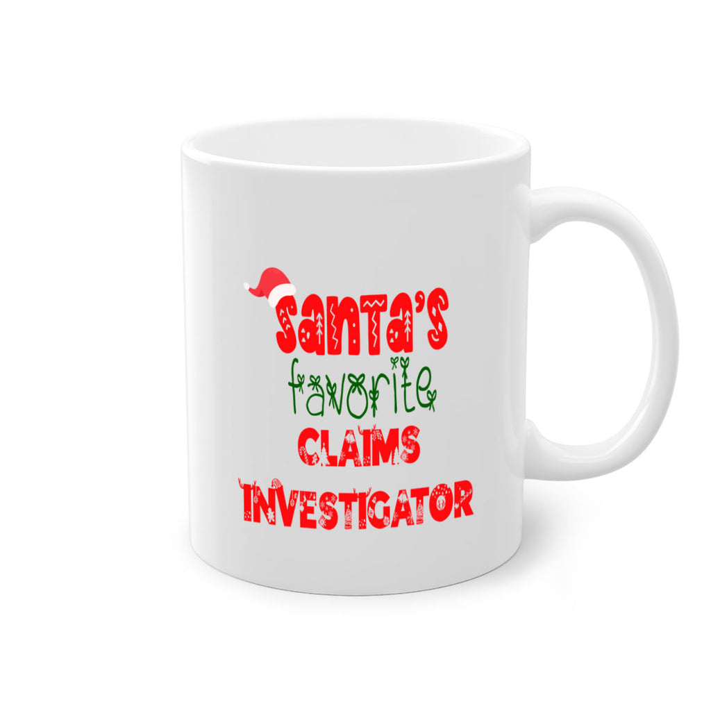 santas favorite claims investigator style 719#- christmas-Mug / Coffee Cup