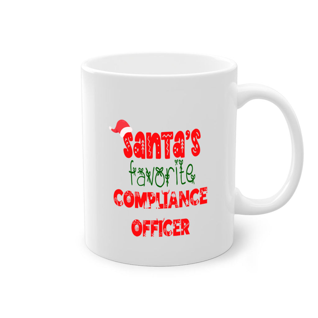 santas favorite compliance officer style 730#- christmas-Mug / Coffee Cup