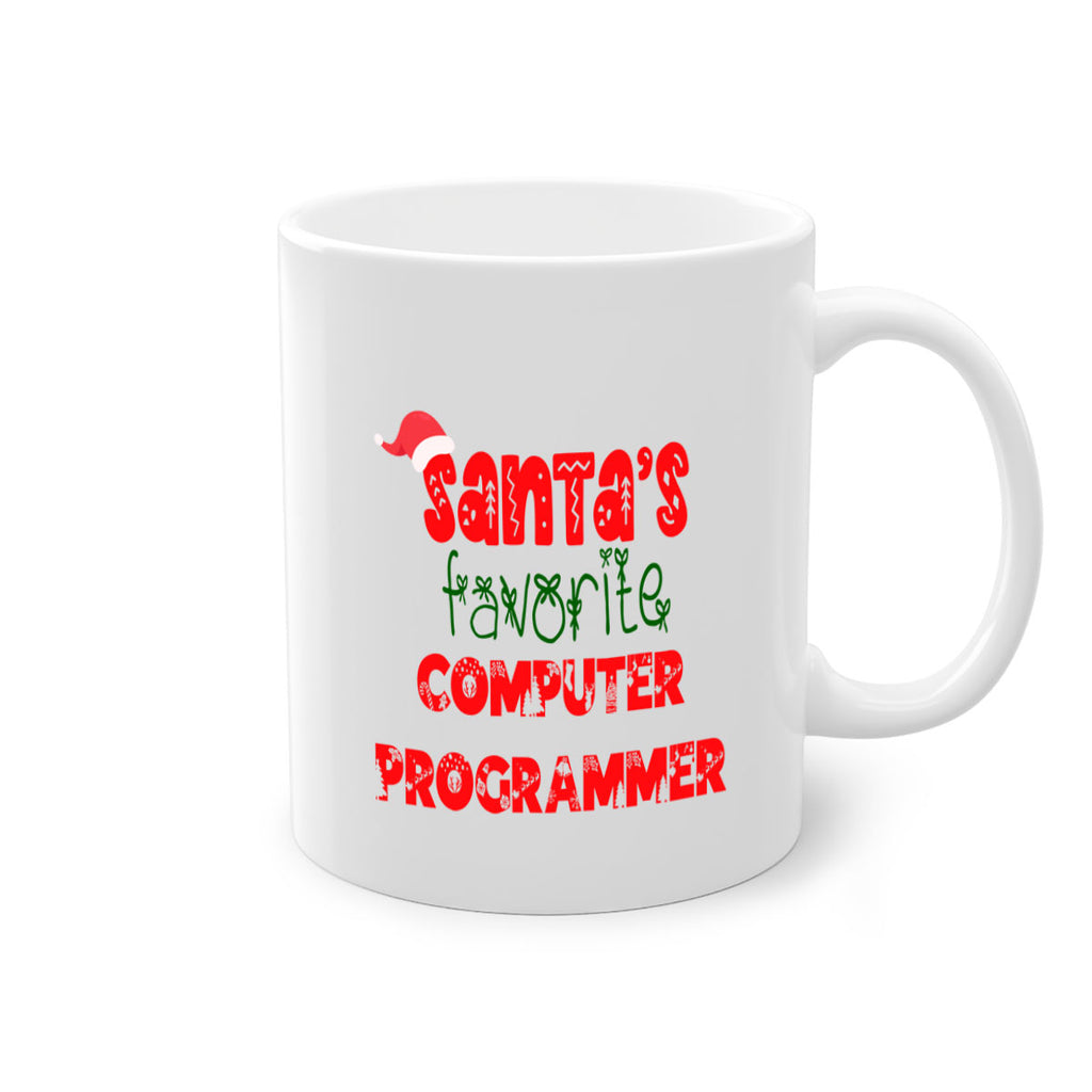 santas favorite computer programmer style 731#- christmas-Mug / Coffee Cup