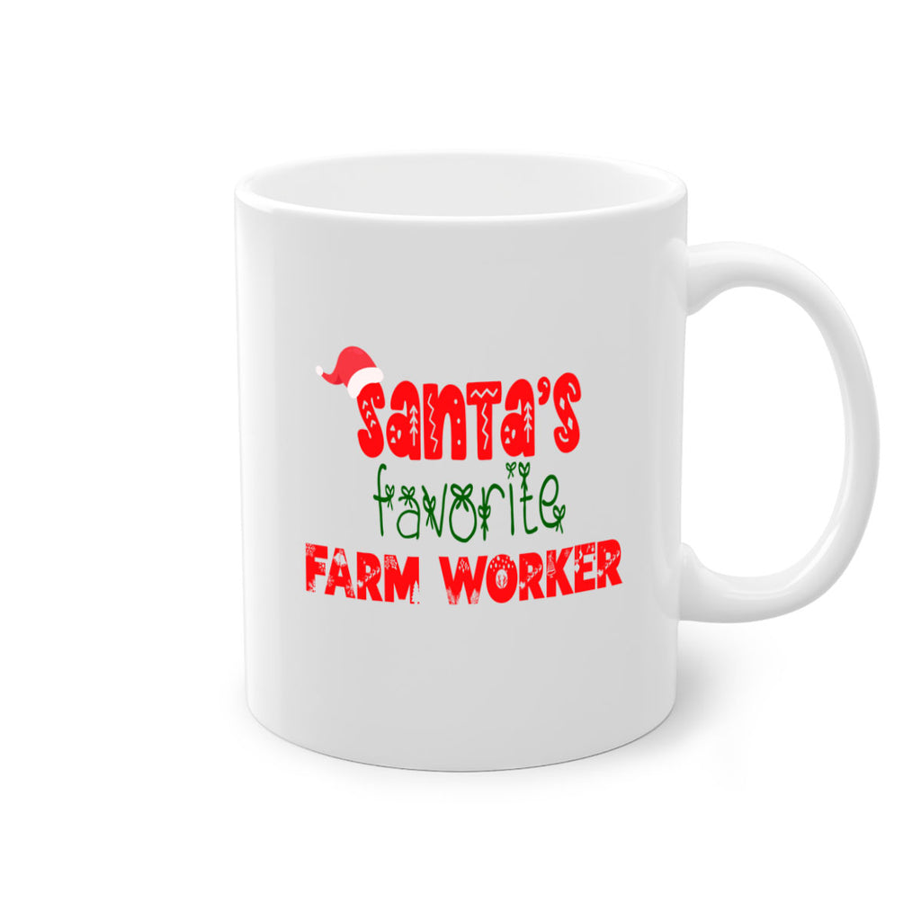 santas favorite farm worker style 811#- christmas-Mug / Coffee Cup