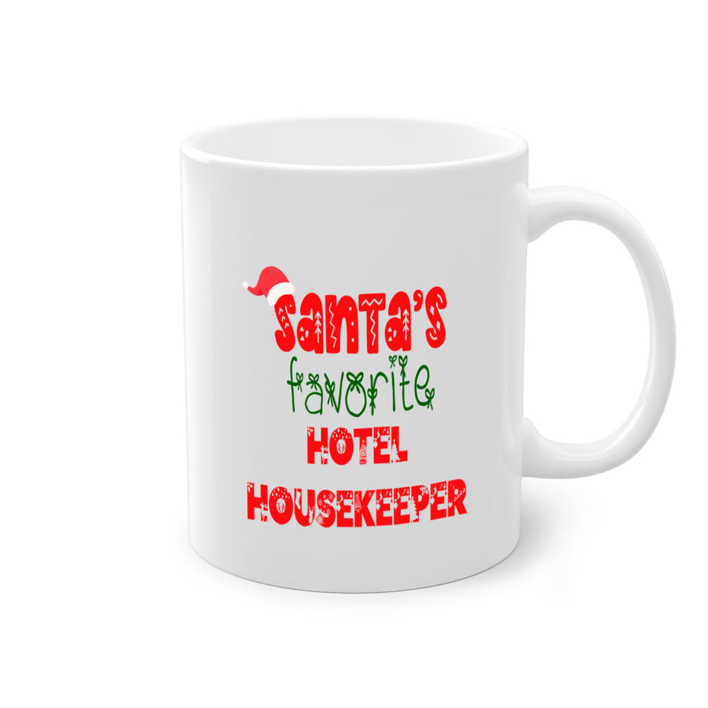 santas favorite hotel housekeeper style 876#- christmas-Mug / Coffee Cup